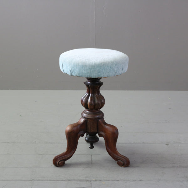 C509 ピアノスツール 回転式 木製 イギリス輸入家具 高さ52㎝ 幅36㎝ 奥行34㎝