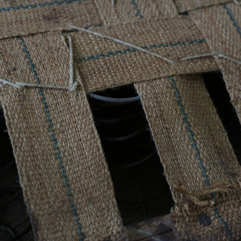 C515 レザースツール 木製 猫脚 イギリス輸入家具 高さ52㎝ 幅52㎝ 奥行42㎝