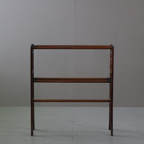 C517 タオルハンガーラック 木製 イギリス輸入家具 高さ83㎝ 幅76㎝ 奥行25㎝