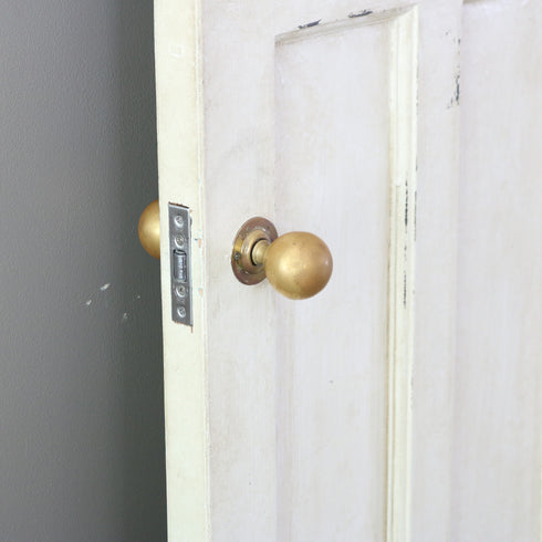 C520 白い扉 ステンドグラス 木製 什器 高さ198㎝ 幅78.5㎝ 奥行4.5㎝