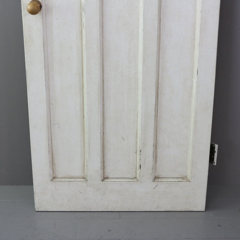 C520 白い扉 ステンドグラス 木製 什器 高さ198㎝ 幅78.5㎝ 奥行4.5㎝