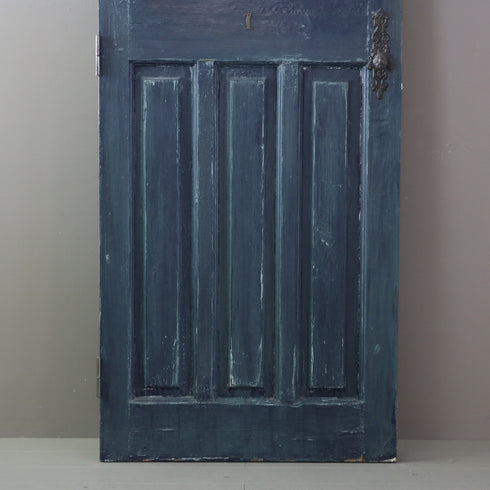 C521 青の扉 ステンドグラス 木製 什器 高さ198㎝ 幅78.5㎝ 奥行4.5㎝