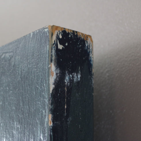 C521 青の扉 ステンドグラス 木製 什器 高さ198㎝ 幅78.5㎝ 奥行4.5㎝