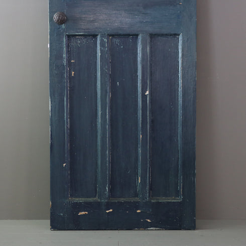 C521 青の扉 ステンドグラス 木製 什器 高さ198㎝ 幅78.5㎝ 奥行4.5㎝