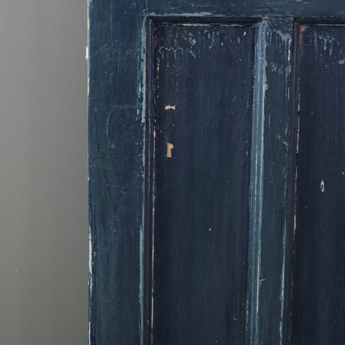 C521 青の扉 ステンドグラス 木製 什器 高さ198㎝ 幅78.5㎝ 奥行4.5㎝