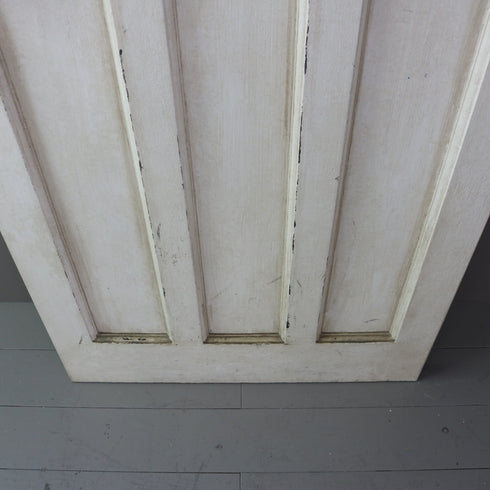 C522 白い扉 ステンドグラス 木製 什器 高さ198㎝ 幅79㎝ 奥行4.5㎝