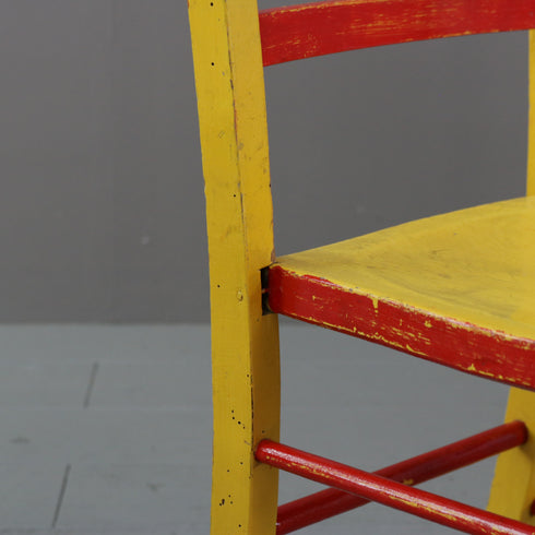 C525 子どもチェア 2脚SET 木製 輸入家具 高さ65㎝ 幅30㎝ 奥行34㎝