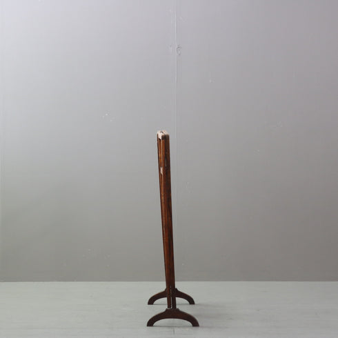 C532 折り畳み式タオルハンガーラック 木製 アンティーク 高さ81㎝ 幅55㎝ 奥行22㎝