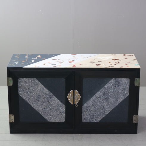 P594 桐箪笥×ロスフラワーパネコ Circlife(サークライフ) 高さ63㎝ 幅115㎝ 奥行43㎝ 【販売価格問い合わせ対象品】