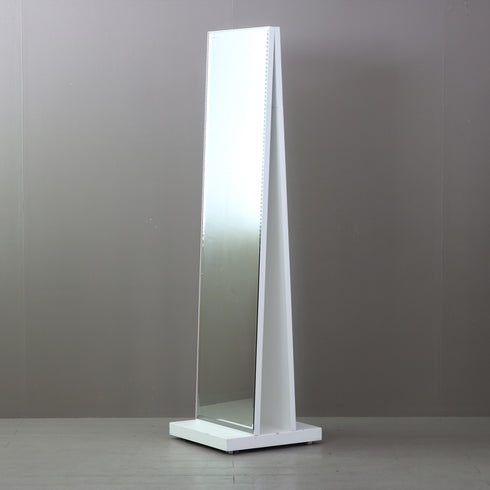 D542 スタンドミラー 両面 キャスター付き 什器 高さ167㎝ 幅45㎝ 奥行45㎝