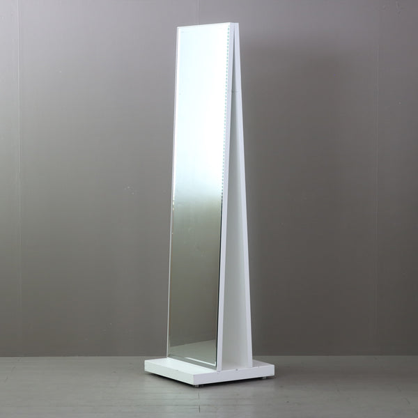 D542 スタンドミラー 両面 キャスター付き 什器 高さ167㎝ 幅45㎝ 奥行45㎝