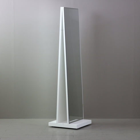 D542 スタンドミラー 両面 キャスター付き 什器 高さ167㎝ 幅45㎝ 奥行45㎝