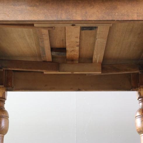 C543 拡張式テーブル 木製 什器 高さ77㎝ 幅91㎝ 奥行91㎝