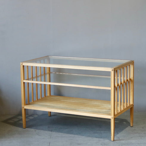 0414 ウッドフレームガラスシェルフ