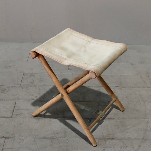 0232 アンティーク折りたたみチェア(帆布)