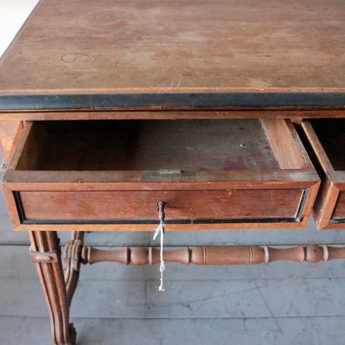 0252 アンティークテーブル 天板折りたたみ式