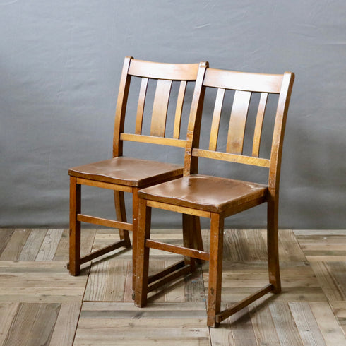 C524 チェア 木製 イギリス輸入家具 高さ40㎝ 幅40㎝ 奥行85㎝