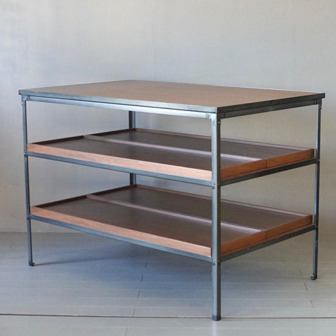 0023 スライドシェルフ/ウッド×アイアン