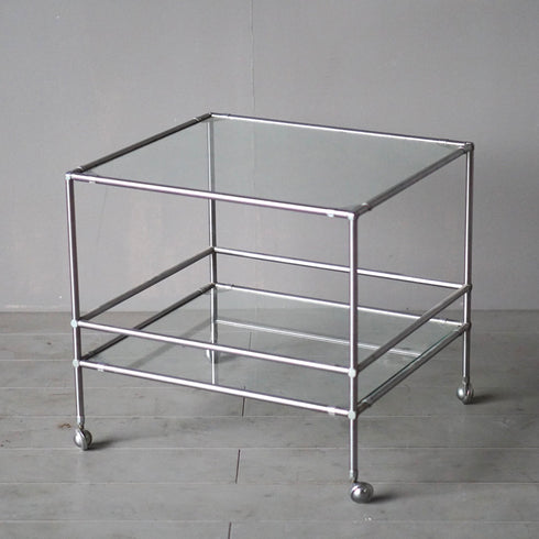 0185 ガラスシェルフ キャスター付き