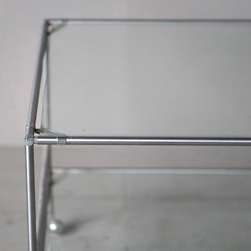 0185 ガラスシェルフ キャスター付き