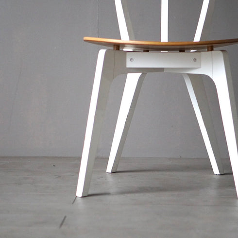 0172 チェアー ナチュラル×ホワイト/ウッド