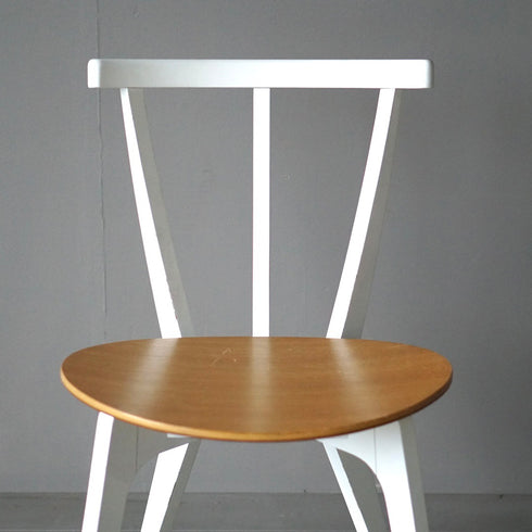 0172 チェアー ナチュラル×ホワイト/ウッド