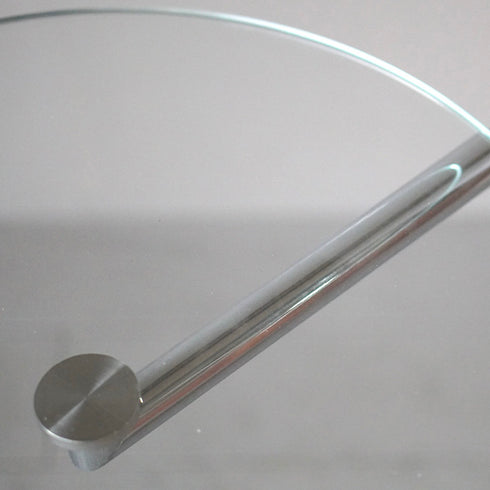 0191 サイドテーブル/ガラス×スチール