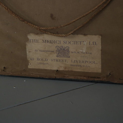 Medici Societyラベルと作品情報のアップ